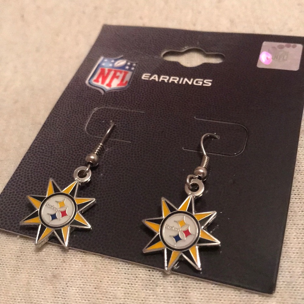Steelers earrings - Picture 2 of 2